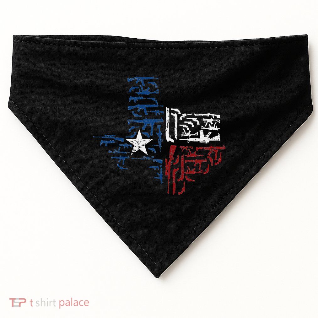 Patriotic Us South Austin Guns Texas USA-Made Doggie Bandana