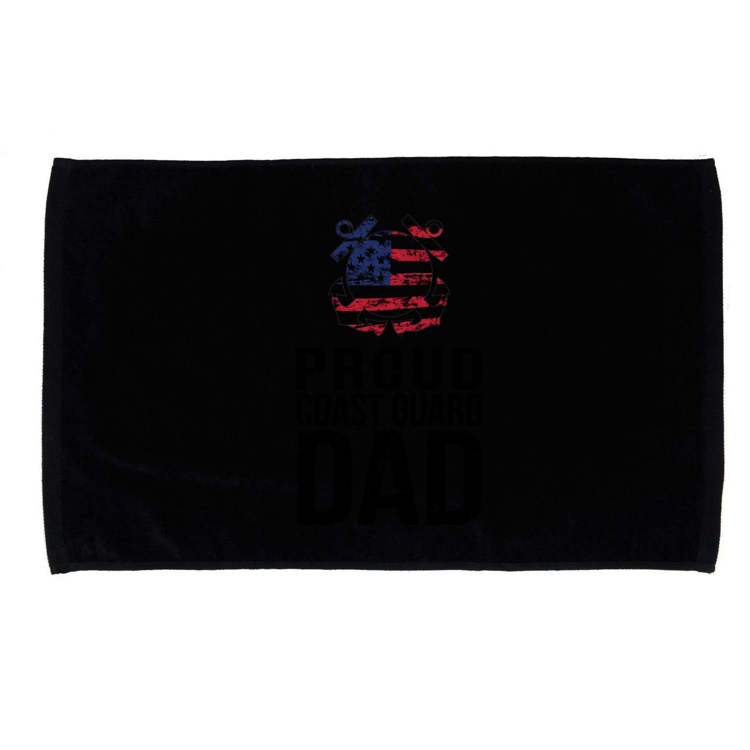 Proud U S Coast Guard Dad Cool Gift Cute Gift Microfiber Hand Towel