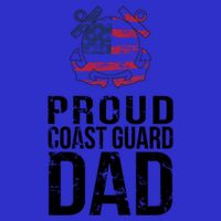 Proud U S Coast Guard Dad Cool Gift Cute Gift V-Neck T-Shirt
