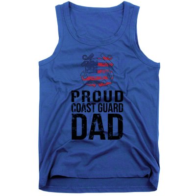 Proud U S Coast Guard Dad Cool Gift Cute Gift Tank Top