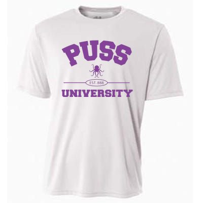 PUSS University Sweatshirt Cooling Performance Crew T-Shirt