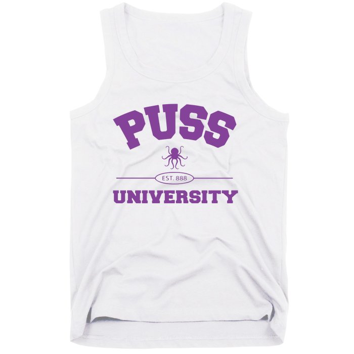 PUSS University Sweatshirt Tank Top