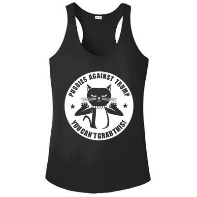 Pussies Against Trump Pussy-Cat You Can't Grab This Ladies PosiCharge Competitor Racerback Tank