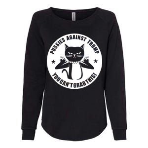 Pussies Against Trump Pussy-Cat You Can't Grab This Womens California Wash Sweatshirt