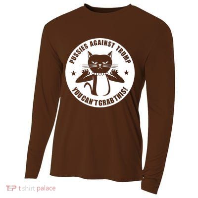 Pussies Against Trump Pussy-Cat You Can't Grab This Cooling Performance Long Sleeve Crew