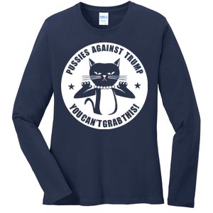 Pussies Against Trump Pussy-Cat You Can't Grab This Ladies Long Sleeve Shirt