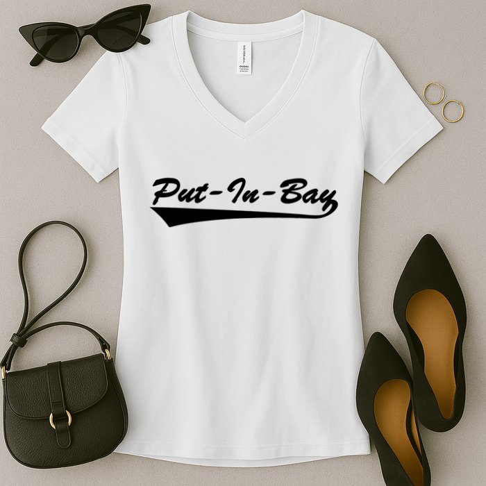 Put In Bay Women's V-Neck T-Shirt