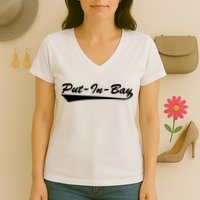 Put In Bay Women's V-Neck T-Shirt