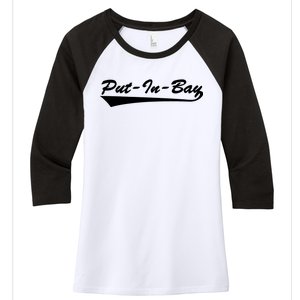 Put In Bay Women's Tri-Blend 3/4-Sleeve Raglan Shirt