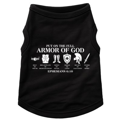 Put on the Full Armor of God Ephesians 6:10 Doggie Tank