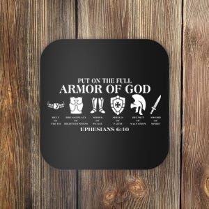 Put on the Full Armor of God Ephesians 6:10 Coaster