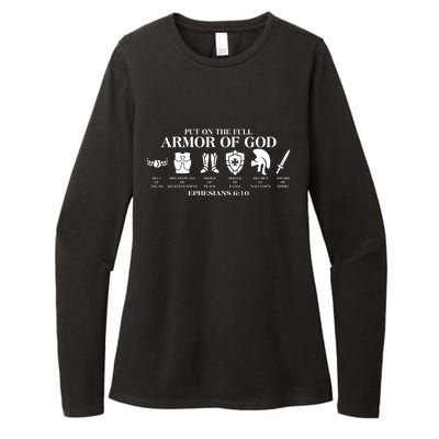 Put on the Full Armor of God Ephesians 6:10 Womens CVC Long Sleeve Shirt