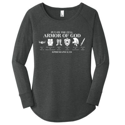 Put on the Full Armor of God Ephesians 6:10 Women's Perfect Tri Tunic Long Sleeve Shirt