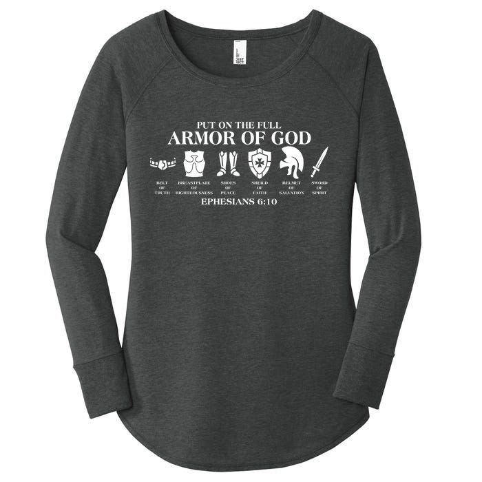 Put on the Full Armor of God Ephesians 6:10 Women's Perfect Tri Tunic Long Sleeve Shirt