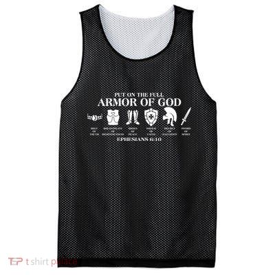 Put on the Full Armor of God Ephesians 6:10 Mesh Reversible Basketball Jersey Tank
