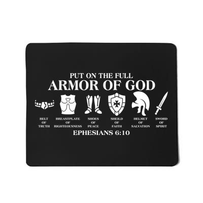 Put on the Full Armor of God Ephesians 6:10 Mousepad