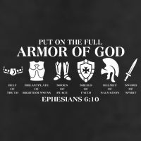 Put on the Full Armor of God Ephesians 6:10 Large Microfiber Waffle Golf Towel
