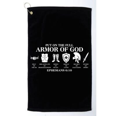 Put on the Full Armor of God Ephesians 6:10 Golf Towel