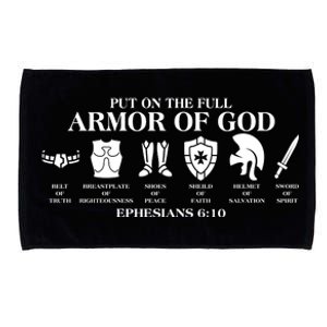 Put on the Full Armor of God Ephesians 6:10 Microfiber Hand Towel