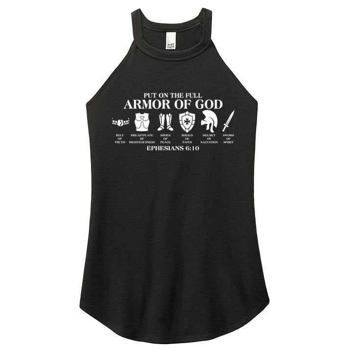 Put on the Full Armor of God Ephesians 6:10 Women's Perfect Tri Rocker Tank