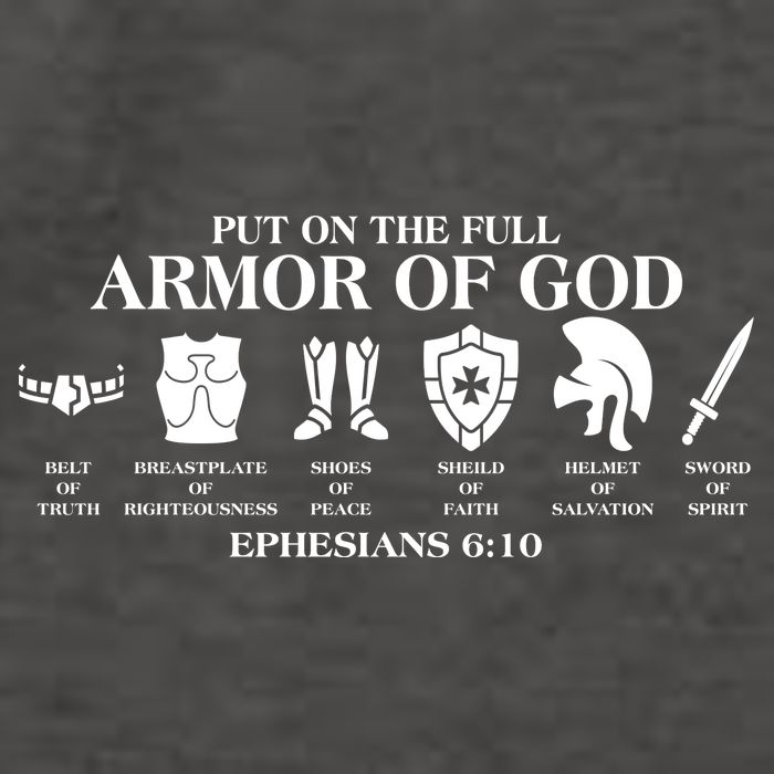 Put on the Full Armor of God Ephesians 6:10 Vector Backpack