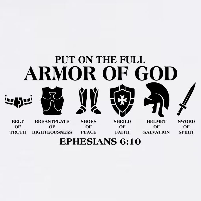 Put on the Full Armor of God Ephesians 6:10 Garment-Dyed Sweatshirt