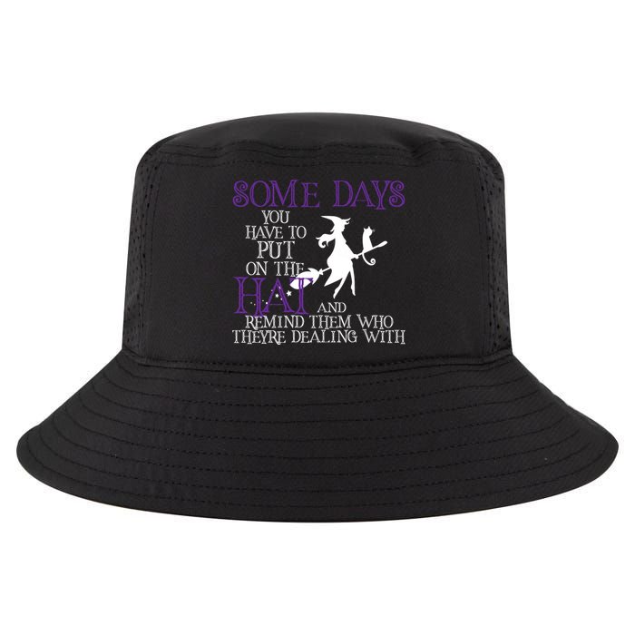 Put On The Hat Funny Witch Halloween Cool Comfort Performance Bucket Hat