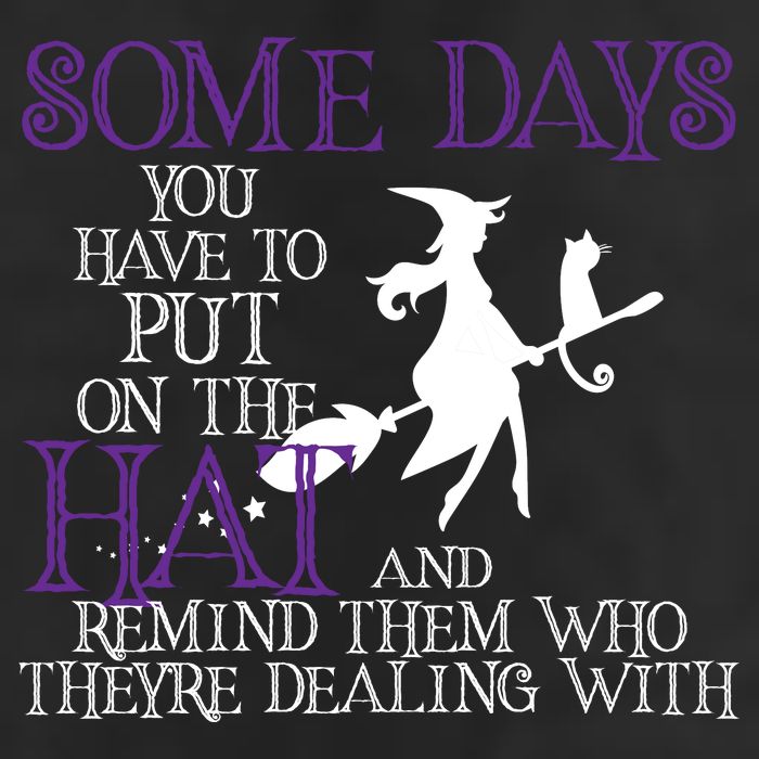 Put On The Hat Funny Witch Halloween Cool Comfort Performance Bucket Hat