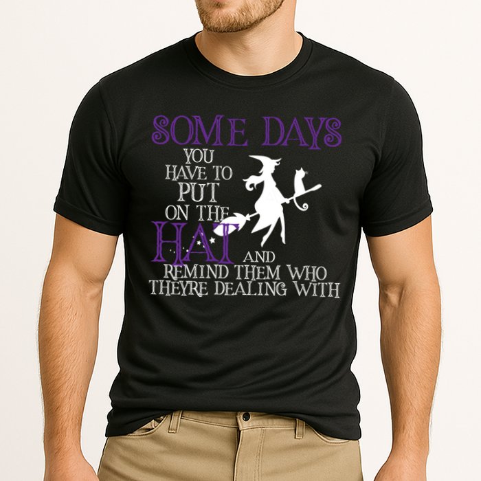 Put On The Hat Funny Witch Halloween Cooling Performance Crew T-Shirt