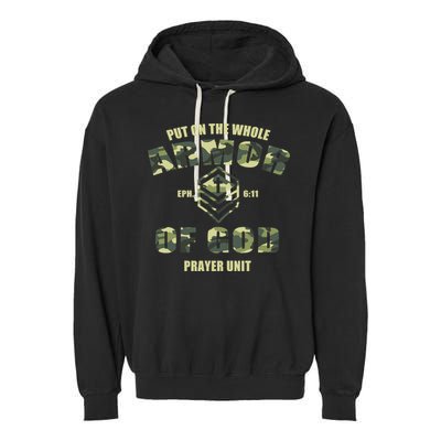 Put On The Whole Armor Of God Prayer Unit Garment-Dyed Fleece Hoodie