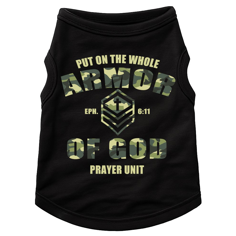 Put On The Whole Armor Of God Prayer Unit Doggie Tank
