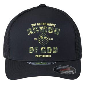 Put On The Whole Armor Of God Prayer Unit Flexfit Unipanel Trucker Cap