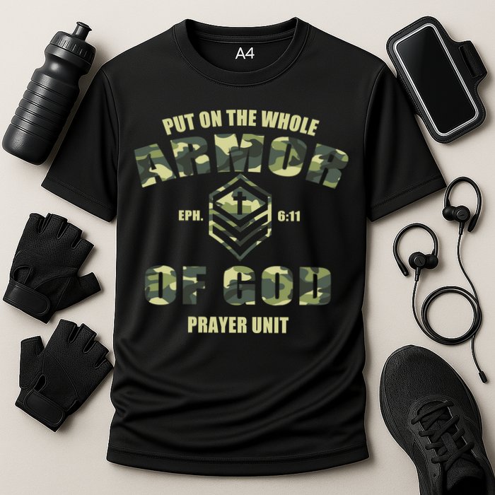Put On The Whole Armor Of God Prayer Unit Cooling Performance Crew T-Shirt
