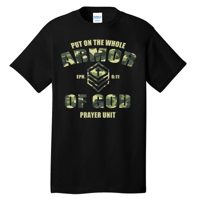 Put On The Whole Armor Of God Prayer Unit Tall T-Shirt