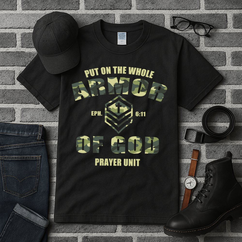 Put On The Whole Armor Of God Prayer Unit Tall T-Shirt