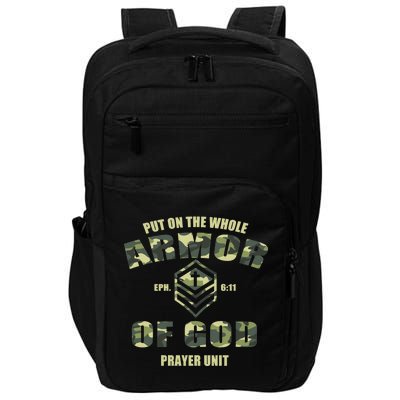 Put On The Whole Armor Of God Prayer Unit Impact Tech Backpack