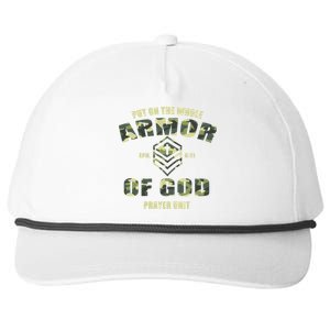 Put On The Whole Armor Of God Prayer Unit Snapback Five-Panel Rope Hat