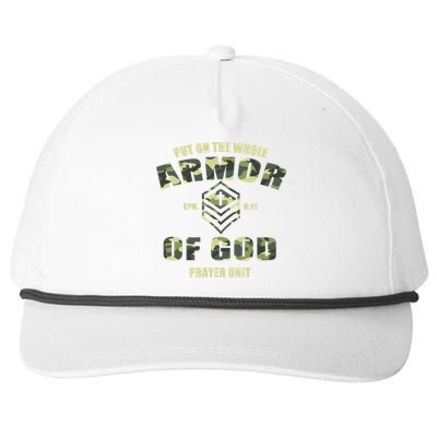 Put On The Whole Armor Of God Prayer Unit Snapback Five-Panel Rope Hat