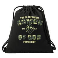 Put On The Whole Armor Of God Prayer Unit Drawstring Bag