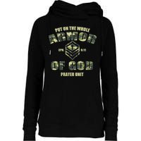 Put On The Whole Armor Of God Prayer Unit Womens Funnel Neck Pullover Hood