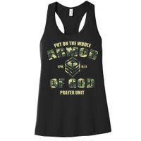 Put On The Whole Armor Of God Prayer Unit Women's Racerback Tank