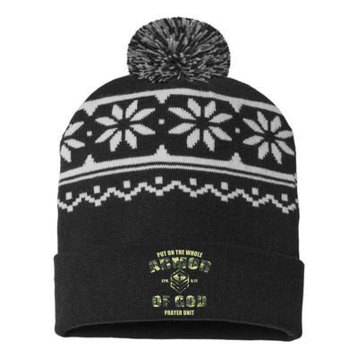 Put On The Whole Armor Of God Prayer Unit USA-Made Snowflake Beanie