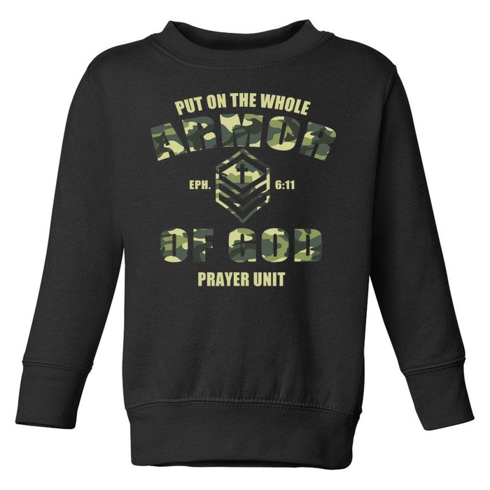 Put On The Whole Armor Of God Prayer Unit Toddler Sweatshirt