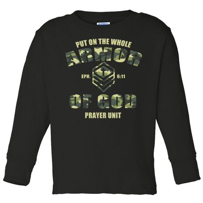 Put On The Whole Armor Of God Prayer Unit Toddler Long Sleeve Shirt