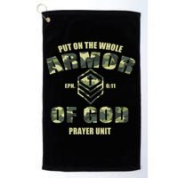 Put On The Whole Armor Of God Prayer Unit Golf Towel