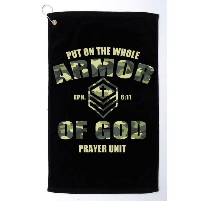 Put On The Whole Armor Of God Prayer Unit Golf Towel