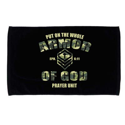 Put On The Whole Armor Of God Prayer Unit Microfiber Hand Towel