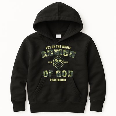 Put On The Whole Armor Of God Prayer Unit Kids Hoodie