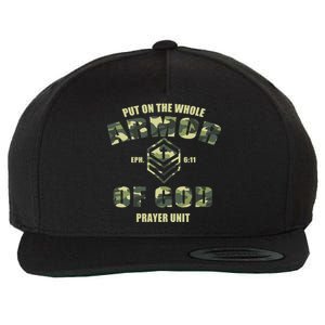 Put On The Whole Armor Of God Prayer Unit Wool Snapback Cap