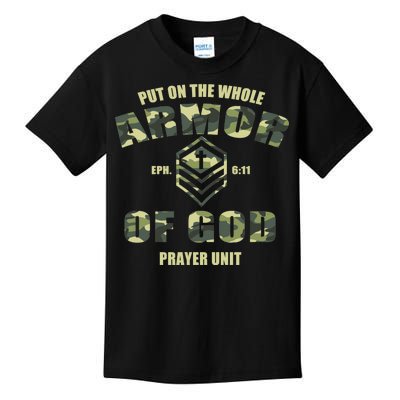 Put On The Whole Armor Of God Prayer Unit Kids T-Shirt